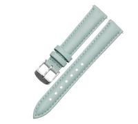 YingYou Correa De Reloj Cuero Genuino Compatible Con Fossil ES3843 ES4202set ES3793, Suave Y Cómoda, For Mujer, 14, 16, 18 20 Mm(Sky blue-Steel-K1,14mm)