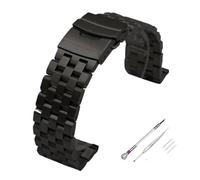 YingYou Correa De Reloj De Acero Inoxidable Completamente Sólida De Primera Calidad, Correa De Reloj For Hombre, Pulsera De 18mm, 20mm, 22mm, 24mm, 26mm Con Herramientas ( Color : Black-Screw , Size :