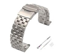 YingYou Correa De Reloj De Acero Inoxidable Completamente Sólida De Primera Calidad, Correa De Reloj For Hombre, Pulsera De 18mm, 20mm, 22mm, 24mm, 26mm Con Herramientas ( Color : Silver-Screw , Size