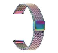 YingYou Correa De Reloj De Acero Inoxidable Milanesa Compatible Con Garmin Vivomove HR 3 3S / Vivoactive 4 4S 3 / Venu 2 2S Sq/Correa De Reloj Estilo Luxe(Colorful,Vivomove 3)