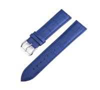 YingYou Correa De Reloj De Cuero Genuino Colorida For Hombres Y Mujeres, 12, 13, 14, 15, 16, 17, 18, 19, 20, 22 Y 24 Mm, Correa De Reloj Resistente Al Agua Con Diseño De Cocodrilo(Light Blue,16mm)