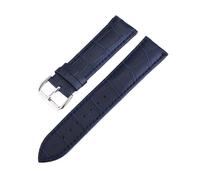 YingYou Correa De Reloj De Cuero Genuino Colorida For Hombres Y Mujeres, 12, 13, 14, 15, 16, 17, 18, 19, 20, 22 Y 24 Mm, Correa De Reloj Resistente Al Agua Con Diseño De Cocodrilo(Deep Blue,18mm)