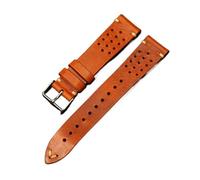 YingYou Correa De Reloj De Cuero Genuino Hecha A Mano Vintage, 18 Mm, 19 Mm, 20 Mm, 22 Mm, Correa De Cuero De Vaca A Prueba De Sudor, Correa De Repuesto, Pulsera De Reloj Compatible Con DW(Light yello