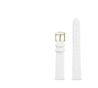 YingYou Correa de reloj de piel de vaca for mujer, compatible con Tissot DW, color blanco, metal dorado rosa, hebilla de 12 mm, 14 mm, 15 mm, 16 mm, 17 mm, 18 mm y 20 mm.(8805matte-golden B,12mm)