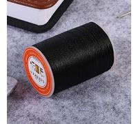 Yinhing 160M/rollo 0,45 Mm Cordón de Hilo Encerado Redondo de Costura de Cuero de Poliéster Premium para Proyectos de Artesanía DIY Artesanía de Cuero () (BLACK)