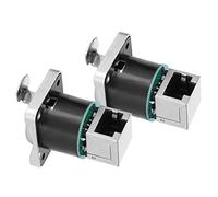 Yinhing 2 Piezas RJ45 Conector en ángulo Material Aislante Retardante YTRJ45 Enchufe de Aviación y Solución de Red Precisa Diseño Compacto para un Uso Fácil