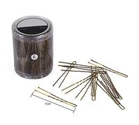 Yinhing 300PCS Wavy U Shaped Hair Clips, Hairpins Clamps with Ball Tips for Updos Buns, 3 Sizes 2 Colors (L)