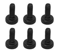 Yinhing 6 Tornillos de Bloqueo de Cuerdas de Puente de Trémolo de Metal para Guitarra Eléctrica, Tornillos de Afinación Fina en Acabado para Mejorar el Rendimiento y la Interpretación (BLACK)