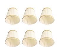 Yinhing 6 Uds Clamp/Holder en Tela de Pantalla para Bombillas de Vela Accesorios de Iluminación de Diseño Simple Moderno para Lámparas de Mesa Lámparas de Pared