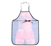 Yinhing Abcten Delantal Sexy para Hombres Delantal Bikini F de Cocina Divertido 3D para Hombres y Mujeres Diseño de Hombre Sexy de Cocina único y Divertido para Cocinar Hornear (hombre musculoso