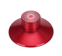 Yinhing Abrazadera Estabilizadora para Disco Giratorio Abrazadera de Peso de Aluminio de Primera Calidad con Elegante Acabado Dorado para Mejorar la Calidad del Sonido y la Estabilidad (Rojo)