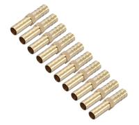 Yinhing Accesorios de Tubería de Púas para Manguera, Carpinteros de Tuberías, Conector de Tubería Recta con Púas de Latón, Conector de 2 Vías para Tubos de 6/8/10/12/14/16/20mm, 5 uds. (6 mm (10