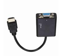 Yinhing Adaptador a VGA, Convertidor Portátil 1080P con Conector Chapado en Oro y Cable de Alimentación USB, para Pantalla de Monitor de de Computadora