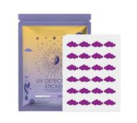 Yinhing Adhesivo Protector Solar Facial que Bloquea los Rayos Violeta y la Luz Solar intensa. Diseño Superfino y transpirable. Con Recordatorio de Cambio de Color para Protegerte Al Aire (Clouds)
