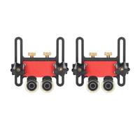 Yinhing Alimentador de Sierra de Mesa de 2 Piezas Aleación de Aluminio de 5 Mm Rodillo de Rodamiento de Rueda Doble Tablero de Plumas para Carpintería Estabilidad Mejorada e Ideal para Varios