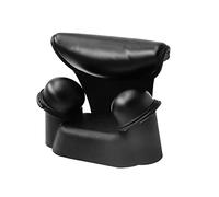 Yinhing Almohada de Silicona para Soporte de Cuello, Suave y Cómodo, Cojín para Descanso del Cuello para Lavado de Cabello, para Salón, Barbería, Uso Doméstico, Negro, 17,5x13,5 Cm