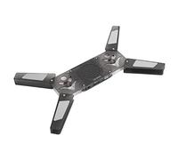 Yinhing Almohadilla de Enfriamiento para Computadora Portátil con 2 Ventiladores Transparentes Diseño Plegable LED Soporte de Altavoz Incorporado Rendimiento de Enfriamiento Mejorado para Juegos y