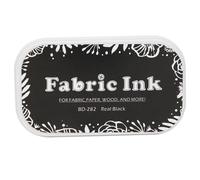 Yinhing Almohadilla de Tinta de Colores para Manualidades, Almohadilla de Tinta de Esponja para Sellos de Goma para Tela, Madera, Lavable y (BD-282 negro puro)
