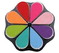 Yinhing Almohadilla de Tinta de Pétalos Almohadilla de Impresión de Sellos Manual a Base de 8 Colores para Manualidades Luz de Diseño Convexo Fácil de Usar Adecuado para Uso Ordinario (Tinta de