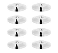 Yinhing Almohadillas De Base De Choque para Altavoz De Cobre, Alfombrilla para Pies De Aislamiento De 25x4mm para Altavoz, Amplificador, Tocadiscos, 8 Uds. De Color (Silver)