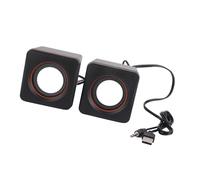 Yinhing Altavoces Estéreo USB, Bonitos Altavoces Compactos con Cable para Ordenador Portátil de Escritorio, Diseño Doble para Sonido Mejorado para Uso en PC, MP3, MP4 (Binaural)