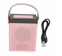 Yinhing Altavoz Portátil con Micrófono, Máquina de Karaoke Recargable por USB para Niños y Adultos, Color con Luz Ambiental para Fiestas y Entretenimiento Divertido