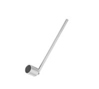 Yinhing Apagavelas de Acero Inoxidable a la Moda y Cubierta Recortadora de Mecha, Herramienta de Mano con Forma de Tubo Recto para el Cuidado de Velas, Elegante Acabado Plateado (Silver)