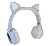 Yinhing Auriculares para Juegos con Orejas de Gato con Luz LED de Graves Profundos Diseño Plegable Lindos Auriculares con Orejas de Gato Orejeras Suaves Color Elegante para Juegos, Escuela y Uso