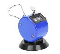 Yinhing Berm® Contador de Cuentas Manual Herramienta de Conteo Mecánico de 4 Dígitos con Base de Gancho Plástico ABS Liviano Se Reinicia Fácilmente para Deportes y Seguimiento de Asistencia (Blue)