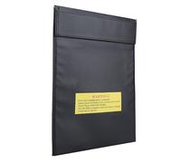 Yinhing Bolsa Ignífuga para Baterías LiPo Bolsa Portátil con Dos Tamaños para Carga y Almacenamiento Ideal para Aficionados a Drones y RC Diseño Rojo para Máxima (talla pequeña)