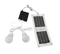 Yinhing Bombilla Solar Carga USB 30W LED Almacenamiento de Energía Lámpara para Acampar para Actividades Al Aire Libre Iluminación de Gallinero Uso de Emergencia Senderismo y Aventuras en el Patio