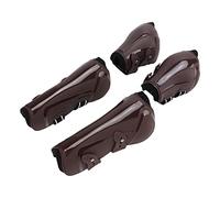 Yinhing Botas Deportivas de Caballos, Botas de Férula para Caballos Tendón Ajustables 4 Piezas Espesas las la Pierna del Delantero Delantero Saltos para Saltar, Sendero Juego 4 (conjunto marrón Gran