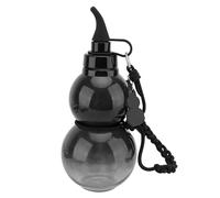 Yinhing Botella Deportiva Gourd Botella Portátil con Forma de Calabaza a Prueba de 800 Ml para Viajes, Fitness y Uso Diario Diseño único con Accesorios Personalizables (BLACK)
