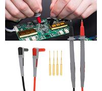 Yinhing Cable de Sonda de Prueba para Multímetro P1505, Aguja de Cobre de Envoltura de Silicona de 150cm para Pruebas de 1000V 10A, Compatible con Multímetros Estándar