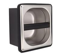 Yinhing Caja de Golpe de café con Recipiente Extraíble de Acero Inoxidable Contenedor de café Molido de Goma para Caja de Golpe de Molido de Gran Capacidad para Cafeterías y Uso Doméstico (S)