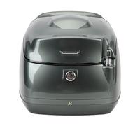 Yinhing Caja Trasera Retro para Moto 38L, baúl Impermeable ABS con Cerradura, Almacenamiento Casco y Ropa Compatible con Scooter eléctrico y Motocicleta, Negro