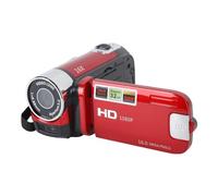 Yinhing Cámara de Video Digital 4K 48MP con Pantalla Giratoria de 2.7 Pulgadas 16 X Zoom 4K Grabación de Video Construida - en Luz de Relleno para Regalos de Viaje de Vlogging (Rojo)