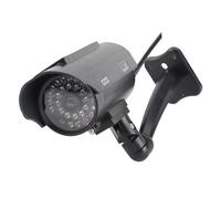 Yinhing Cámara de Vigilancia Exterieur Fake Secur Cámara de Seguridad Ficticia con Energía Solar y Luz LED Intermitente para Vigilancia Exterior en el Hogar