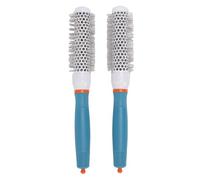 Yinhing Cepillo de Pelo Redondo de Cerámica, Cepillo de Peinado Profesional con Dientes de Nailon, Tubo de Aluminio, Calor para Salón, Uso Doméstico, Juego de 2 uds., 25mm, 32mm (25#)