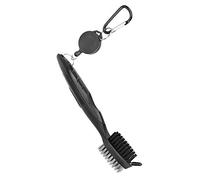 Yinhing Cepillo Limpiador Multifuncional con Diseño Ergonómico de Acero y Nailon para un Uso Fácil, Incluye Gancho para Cordón Telescópico, Herramienta Eficaz para Zapatos (Black)