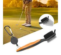 Yinhing Cepillo Limpiador Multifuncional con Diseño Ergonómico de Acero y Nailon para un Uso Fácil, Incluye Gancho para Cordón Telescópico, Herramienta Eficaz para Zapatos (Orange)