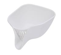 Yinhing Cesta de Drenaje de Silicona Multifuncional, Colador de Fregadero de Cocina, Cesta de Drenaje con Boquilla, para Lavar Verduras, Frutas, Pasta, Recipiente de Alimentos Apto para (WHITE)