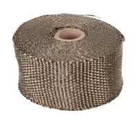 Yinhing Cinta Aislante para Envoltura de Tuberías Ignífuga, Chimenea Escaldadora con 2 Clips Seguros para Tubos de Hornos y Tuberías de Motocicletas, Funda para Altas Temperaturas