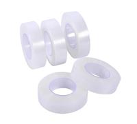Yinhing Cinta de PE Transparente Extensiones de Pestañas Transpirables Rollo Adhesivo Médico para Pieles Sensibles Maquilladores Profesionales 1,25 Cm de Ancho 5 Rollos