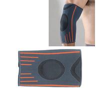 Yinhing Codera Soporte de Gris y Naranja Elástico Engrosado de Nailon para Deportes Al Aire Baloncesto Correr Levantamiento de Pesas Adecuado para Tamaños XL y Estilos de Vida Activos (L)