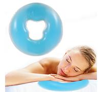 Yinhing Cojin Camilla Masaje, Almohada Suave de Masaje de Silicona para el Cuidado de la Piel, reposacabezas, Almohadilla Facial para el salón de Belleza SPA (Cielo Azul)