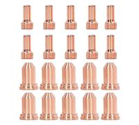 Yinhing Consumibles de Cortador de, Puntas de Cortador de Corte de Consumibles de Antorcha de 10 Piezas de Electrodo 52558 y 10 Piezas de Boquilla 51311 P1.0 Accesorios de de para PT80 IPT80 PTM80