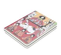 Yinhing Cuaderno de Gato Cuaderno Japonés de Tapa Dura Hermosa Cubierta con Pintura a Mano Diario Diseño de Bandera de Peces 224 Páginas Incluye 160 Páginas de Planificación 32 32 de Celosía para