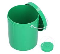 Yinhing Cubo Portátil para Cebo de Pesca, Contenedor de Lombrices Vivas Transpirable con Diseño de Ventilación, Caja de Aparejos de Plástico para Pesca Al Aire