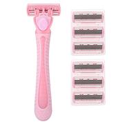 Yinhing Cuchillas de Seis Capas para Mujer, Depiladora Manual para Depilación Corporal sin Esfuerzo, con Ergonómico para la Piel y el Cuidado, 6 uds.